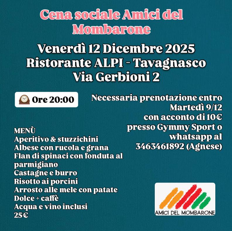 Venerdì 12 Dicembre 2025 Ristorante ALPI Tavagnasco